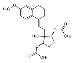 14α,17β-Diacetoxy-3-methoxy-8,14-secoestra-1,3,5(10),9(11)-tetraen_69841-41-4