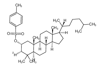 (2S,3S,5S,8S,9S,10R,13R,14S,17R)-4,4,10,13-tetramethyl-17-((R)-6-methylheptan-2-yl)hexadecahydro-1H-cyclopenta[a]phenanthren-2-yl-3-d 4-methylbenzenesulfonate_69841-50-5