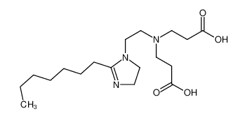 3-[2-carboxyethyl-[2-(2-heptyl-4,5-dihydroimidazol-1-yl)ethyl]amino]propanoic acid_69856-01-5