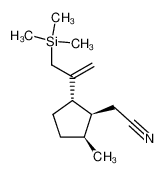 [(1S,2S,5S)-2-Methyl-5-(1-trimethylsilanylmethyl-vinyl)-cyclopentyl]-acetonitrile_69857-99-4