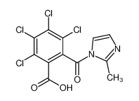 2,3,4,5-tetrachloro-6-(2-methylimidazole-1-carbonyl)benzoic acid_69868-17-3