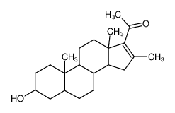 3-β-Hydroxy-16-methyl-5α-16(17)-pregnen-20-on_6987-06-0