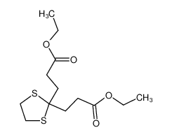 3,3'-[1,3]dithiolane-2,2-diyl-bis-propionic acid diethyl ester_69881-70-5