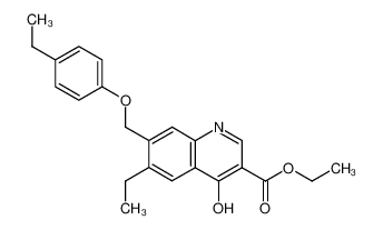 6-Ethyl-7-(4-ethyl-phenoxymethyl)-4-hydroxy-quinoline-3-carboxylic acid ethyl ester_69885-95-6