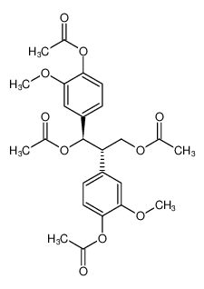 (1R,2S)-1,2-bis(4-acetoxy-3-methoxyphenyl)propane-1,3-diyl diacetate_69887-47-4