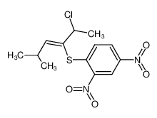 Z-2-Chlor-3-(2,4-dinitrophenylthio)-5-methyl-3-hexen_69888-23-9