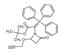 (2-Oxo-4-prop-2-ynyloxy-azetidin-1-yl)-(triphenyl-λ5-phosphanylidene)-acetic acid tert-butyl ester_69894-55-9
