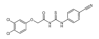 1-(2-(3,4-dichloro-phenoxy)acetyl)-3-(4-cyanophenyl)thiourea_698978-37-9