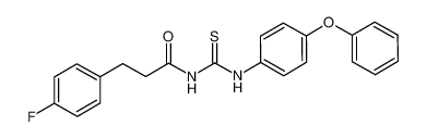 1-[3-(4-fluoro-phenyl)-proprionyl]-3-(4-phenoxy-phenyl)-thiourea_698978-72-2