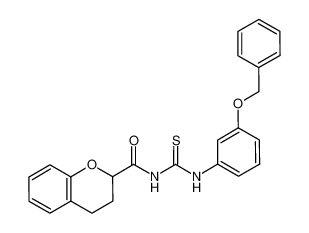 1-(3-benzyloxy-phenyl)-3-(chroman-2-carbonyl)-thiourea_698979-08-7