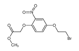 [4-(2-bromoethoxy)-2-nitrophenoxy]acetic acid methyl ester_698983-59-4