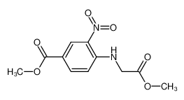 4-(methoxycarbonylmethyl-amino)-3-nitro-benzoic acid methyl ester_698985-06-7
