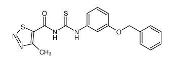 N-((3-(benzyloxy)phenyl)carbamothioyl)-4-methyl-1,2,3-thiadiazole-5-carboxamide_698985-23-8