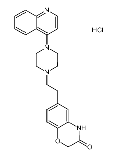 6-(2-(4-(quinolin-4-yl)piperazin-1-yl)ethyl)-2H-benzo[b][1,4]oxazin-3(4H)-one hydrochloride_698986-57-1