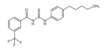 1-(3-trifluoromethyl-phenyl-carbonyl)-3-(4-pentyl-phenyl)thiourea_698990-11-3