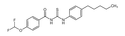 1-(3-difluoromethoxy-phenyl-carbonyl)-3-(4-pentyl-phenyl)thiourea_698990-40-8