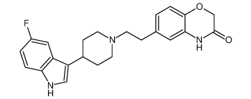 6-(2-(4-(5-fluoro-1H-indol-3-yl)piperidin-1-yl)ethyl)-2H-benzo[b][1,4]oxazin-3(4H)-one_698991-33-2