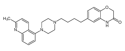 6-(4-(4-(2-methylquinolin-5-yl)piperazin-1-yl)butyl)-2H-benzo[b][1,4]oxazin-3(4H)-one_698994-22-8