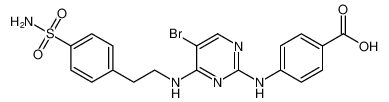 4-((5-bromo-4-((4-sulfamoylphenethyl)amino)pyrimidin-2-yl)amino)benzoic acid_698995-73-2