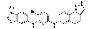 5-bromo-N2-(4,5-dihydro-2H-benzo[g]indazol-7-yl)-N4-(1-methyl-1H-indol-5-yl)pyrimidine-2,4-diamine CAS:698997-57-8 manufacturer & supplier