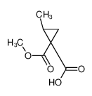 (1S,2S)-1-methoxycarbonyl-2-methylcyclopropane-1-carboxylic acid_699-49-0