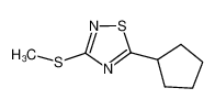 3-methylthio-5-cyclopentyl-1,2,4-thiadiazole_699003-72-0