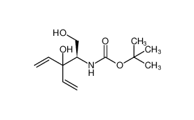 tert-butyl (R)-(1,3-dihydroxy-3-vinylpent-4-en-2-yl)carbamate_699005-64-6