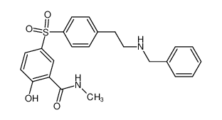 5-[[4-[2-(Benzylamino)ethyl]phenyl]sulfonyl]-2-hydroxy-N-methylbenzamide_699016-59-6