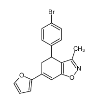 4-(4-bromophenyl)-6-(furan-2-yl)-3-methyl-4,5-dihydrobenzo[d]isoxazole_699018-93-4