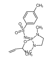 N-[1,3-dimethyl-2-(1-methyl-allyloxy)-2λ5-[1,3,2]diazaphospholidin-2-ylidene]-4-methyl-benzenesulfonamide_699023-40-0