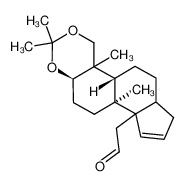 ((5R,8S,9R)-3,3,8,10-Tetramethyl-5,6,7,8,9,10,11,12,13,17-decahydro-1H-2,4-dioxa-cyclopenta[a]phenanthren-14-yl)-acetaldehyde_69905-36-8