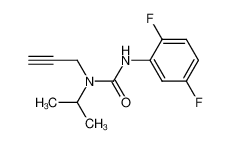 3-(2,5-Difluoro-phenyl)-1-isopropyl-1-prop-2-ynyl-urea_69921-69-3