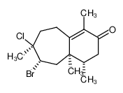 (4S,4aR,6S,7S)-6-Bromo-7-chloro-1,4,4a,7-tetramethyl-3,4,4a,5,6,7,8,9-octahydro-benzocyclohepten-2-one_69925-02-6