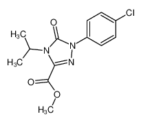 1-(4-chloro-phenyl)-4-isopropyl-5-oxo-4,5-dihydro-1H-[1,2,4]triazole-3-carboxylic acid methyl ester_69933-93-3