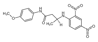 (S)-3-(2,4-Dinitro-phenylamino)-N-(4-methoxy-phenyl)-butyramide_69935-40-6