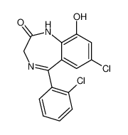 7-chloro-5-(2-chloro-phenyl)-9-hydroxy-1,3-dihydro-benzo[e][1,4]diazepin-2-one_69937-59-3