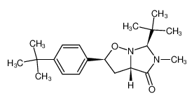 (2S,3aS,6S)-6-tert-butyl-2-(4'-tert-butylphenyl)-5-methyl-tetrahydroimidazo[1,5-b]isoxazol-4-one_699432-69-4