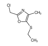 2-chloromethyl-5-ethylsulfanyl-4-methyl-oxazole_69958-45-8