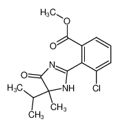 3-chloro-2-(4-isopropyl-4-methyl-5-oxo-4,5-dihydro-1H-imidazol-2-yl)-benzoic acid methyl ester_69969-29-5