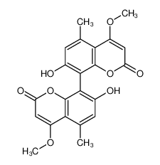 7-hydroxy-8-(7-hydroxy-4-methoxy-5-methyl-2-oxochromen-8-yl)-4-methoxy-5-methylchromen-2-one_69975-77-5