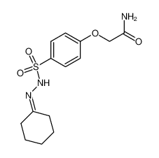 2-(4-((2-cyclohexylidenehydrazineyl)sulfonyl)phenoxy)acetamide_69986-25-0