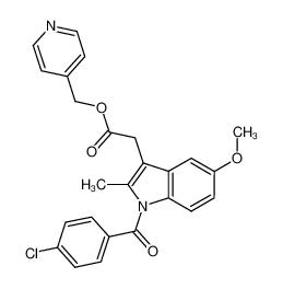 (4'-Pyridyl)methyl 1-(4'-Chlorobenzoyl)-5-methoxy-2-methyl-3-indolylacetate_69997-33-7