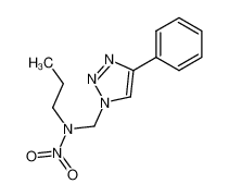 nitro-(4-phenyl-[1,2,3]triazol-1-ylmethyl)-propyl-amine_69997-99-5