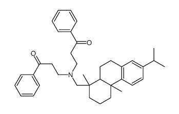 (1R-(1alpha,4abeta,10aalpha))-3,3'-(((1,2,3,4,9,10,10a-Octahydro-1,4a-dimethyl-7-(1-methylethyl)-1-phenanthryl)methyl)imino)bispropiophenone_70776-87-3