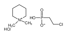2-chloroethylphosphonic acid,1,1-dimethylpiperidin-1-ium,chloride_70781-01-0