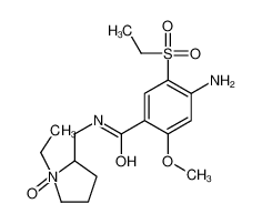 4-amino-N-[(1-ethyl-1-oxidopyrrolidin-1-ium-2-yl)methyl]-5-ethylsulfonyl-2-methoxybenzamide_71676-01-2