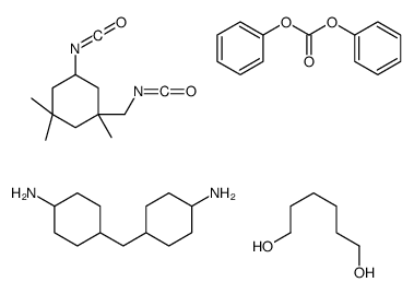 4-[(4-aminocyclohexyl)methyl]cyclohexan-1-amine,diphenyl carbonate,hexane-1,6-diol,5-isocyanato-1-(isocyanatomethyl)-1,3,3-trimethylcyclohexane_73003-55-1
