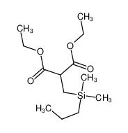 diethyl 2-[[dimethyl(propyl)silyl]methyl]propanedioate_73013-42-0