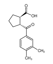 (1R,2R)-2-(3,4-dimethylbenzoyl)cyclopentane-1-carboxylic acid_733741-19-0