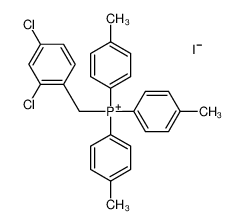(2,4-dichlorophenyl)methyl-tris(4-methylphenyl)phosphanium,iodide_73790-41-7